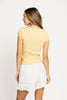 too perfect top // butter yellow