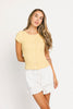 too perfect top // butter yellow