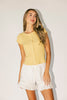 too perfect top // butter yellow