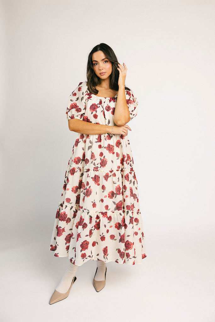 daymaker dress // red floral *zoco exclusive*