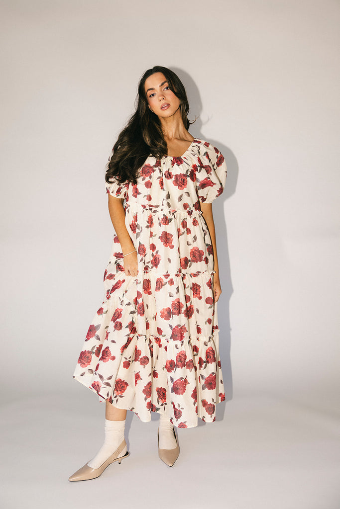 daymaker dress // red floral *zoco exclusive*