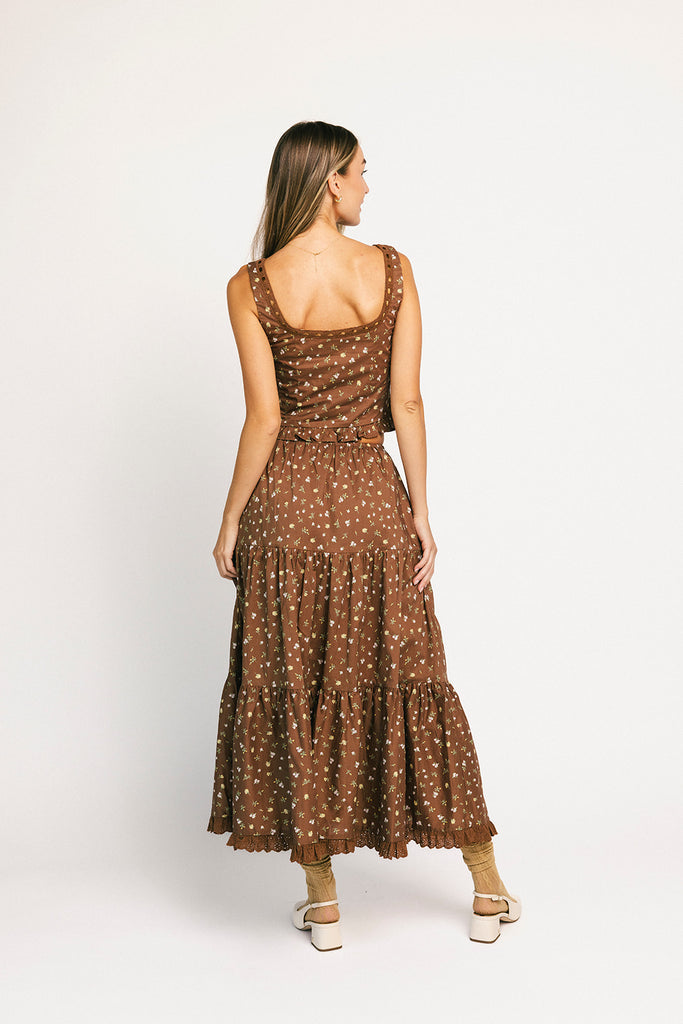 dilly dally set // brown