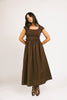 afterglow midi dress // chocolate *zoco exclusive*