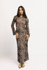 be right there mesh dress // leopard *zoco exclusive*