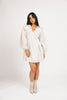maxwell wrap dress // white *zoco exclusive*