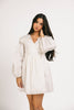 maxwell wrap dress // white *zoco exclusive*