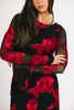 cleo mesh mini dress // red floral *zoco exclusive*