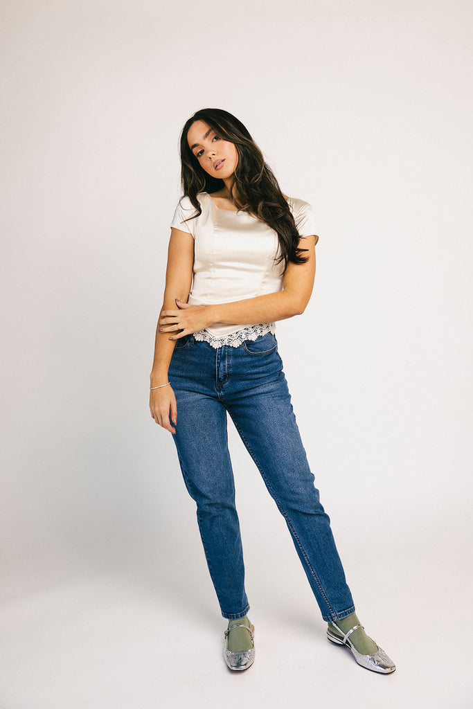 last minute satin top