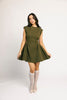 have a seat mini dress // green