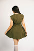 have a seat mini dress // green