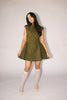 have a seat mini dress // green