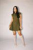 have a seat mini dress // green