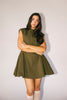 have a seat mini dress // green