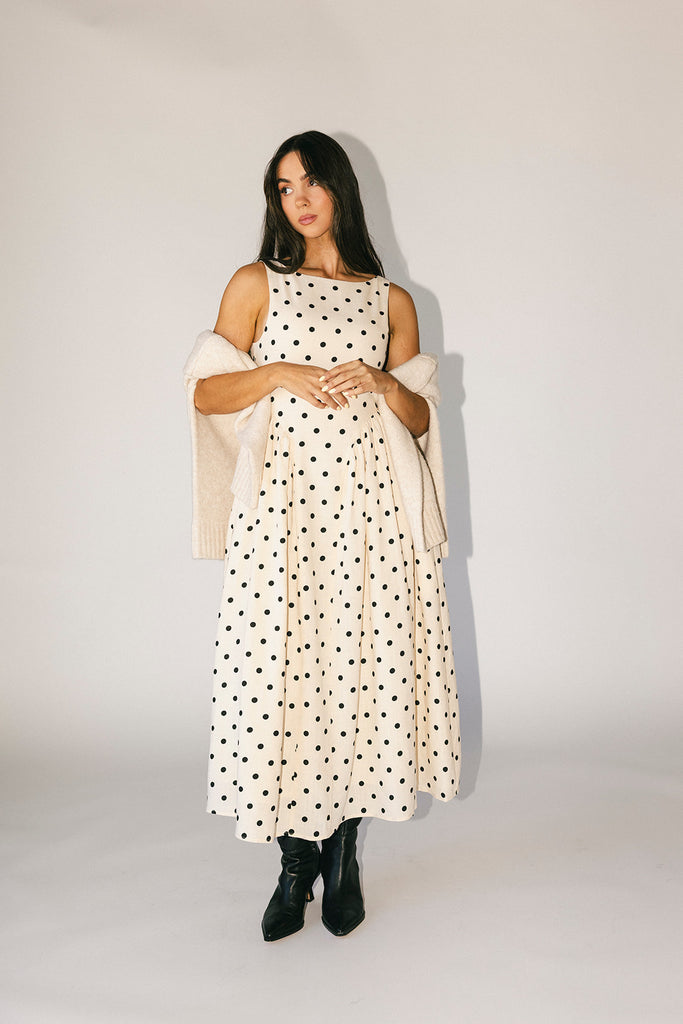 viv midi dress // polka dot *zoco exclusive*