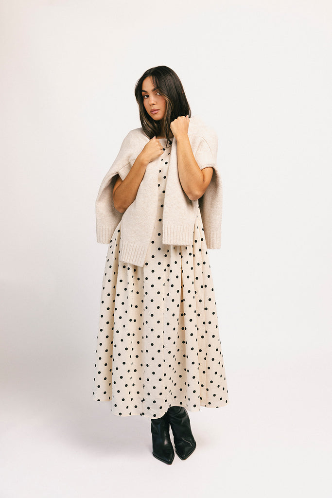 viv midi dress // polka dot *zoco exclusive*