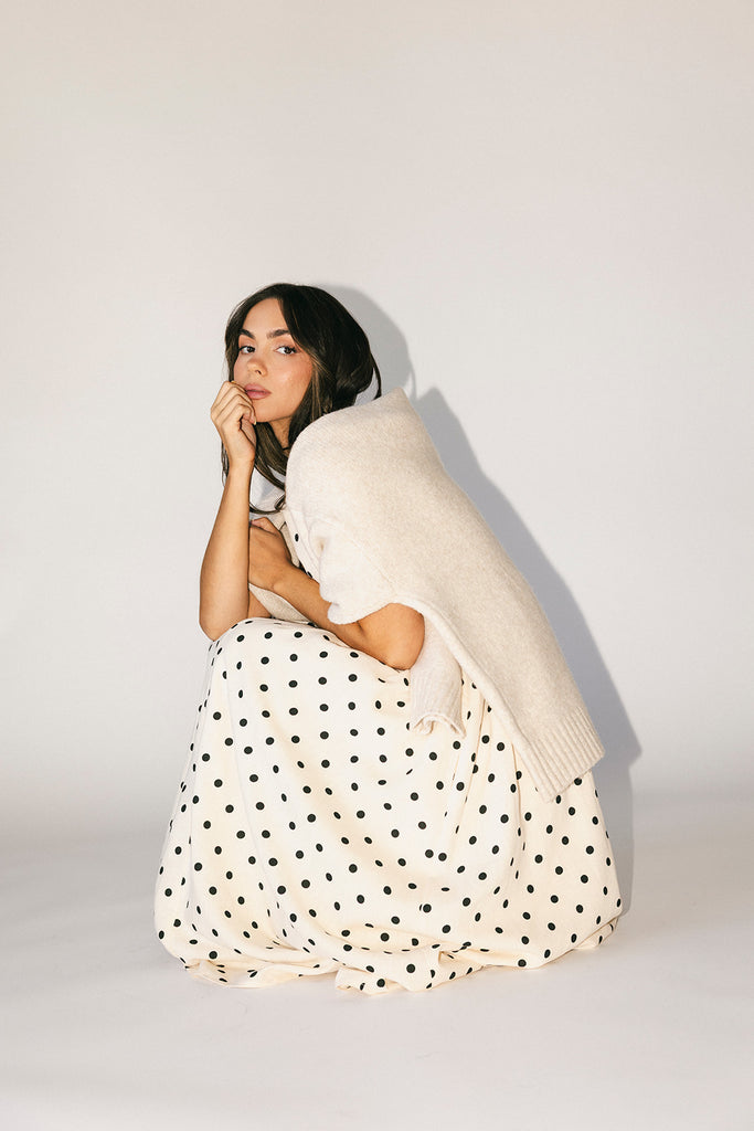 viv midi dress // polka dot *zoco exclusive*