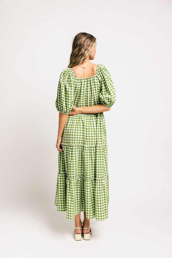 daymaker dress // green gingham *zoco exclusive*