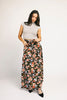 hillary floral maxi skirt