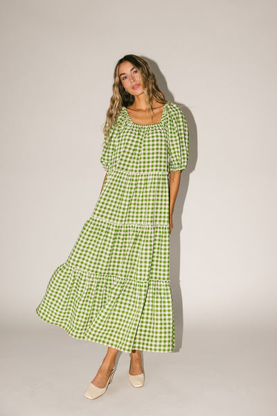daymaker dress // green gingham