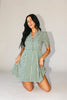 nyc mini dress // green