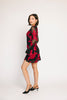 cleo mesh mini dress // red floral *zoco exclusive*