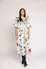 good luck puff sleeve dress // polka dot floral *zoco exclusive*