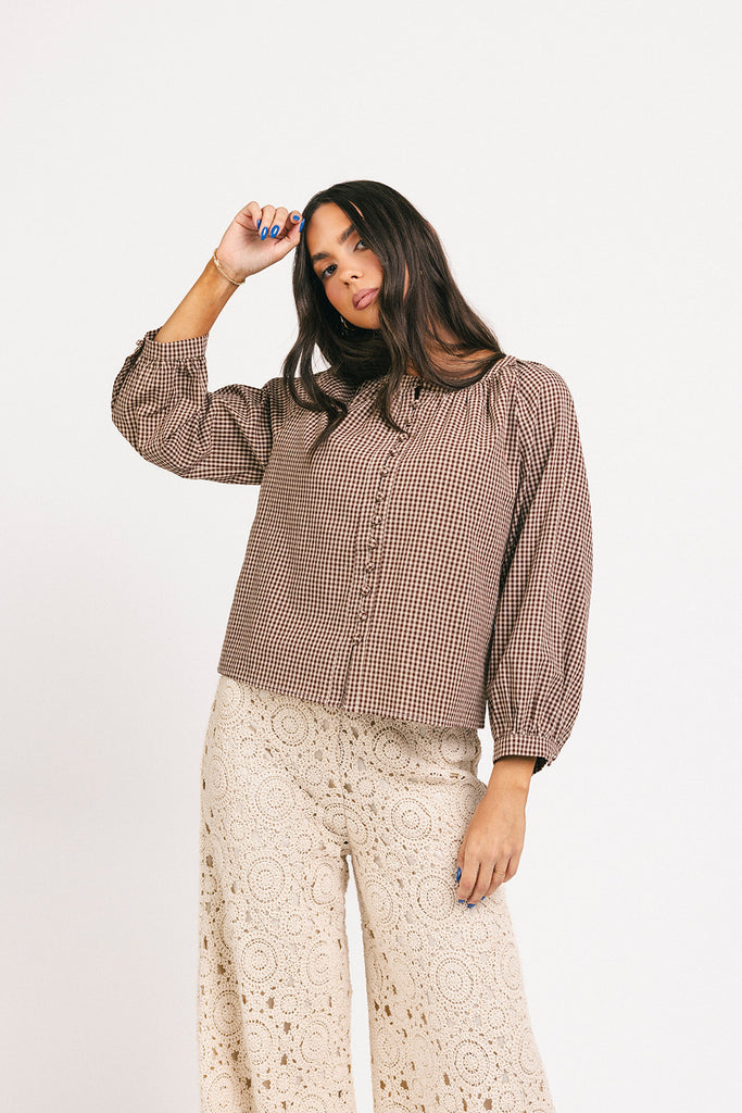 tiana gingham top