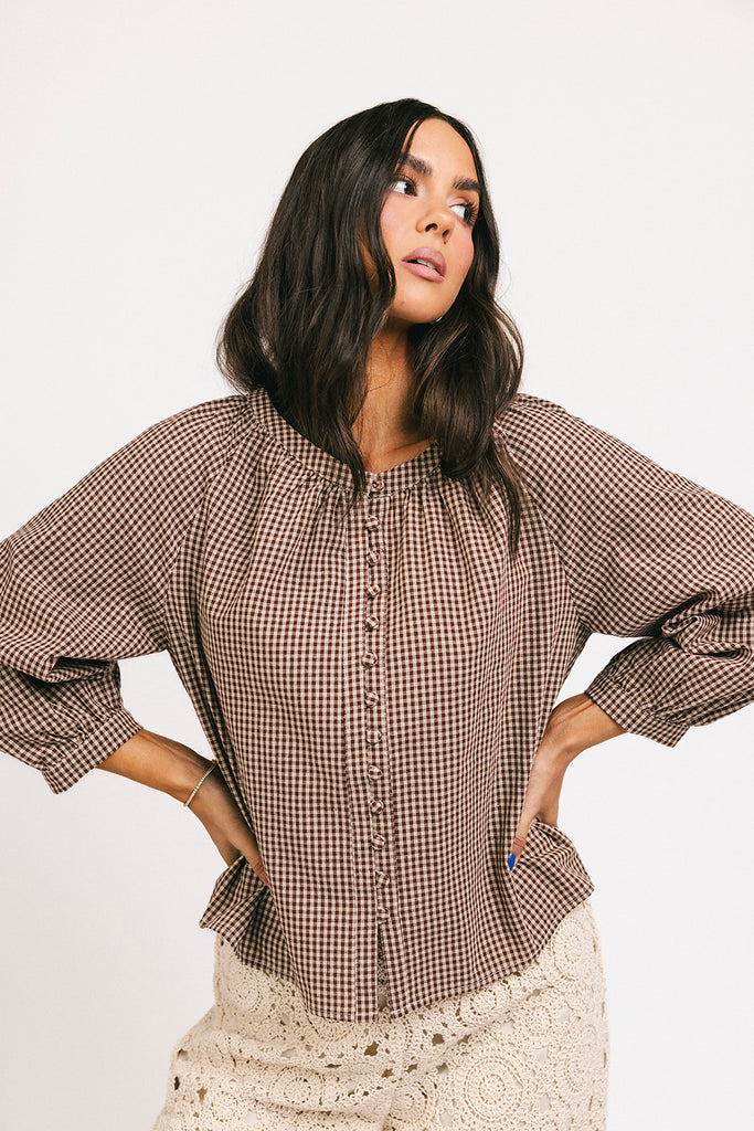 tiana gingham top