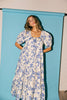 daymaker dress // blue floral *zoco exclusive*