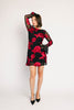 cleo mesh mini dress // red floral *zoco exclusive*