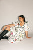 good luck puff sleeve dress // polka dot floral *zoco exclusive*