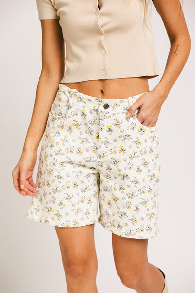 floral bermuda shorts