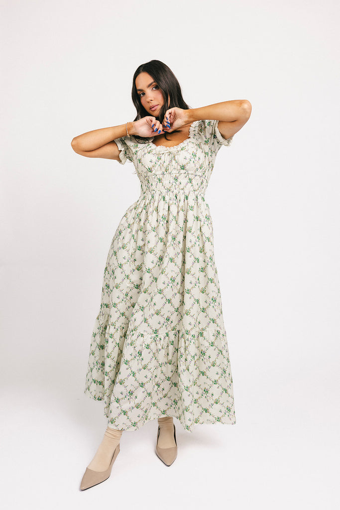 scarlett maxi dress // green