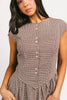 heirloom midi dress // brown gingham *zoco exclusive*