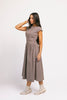 heirloom midi dress // brown gingham *zoco exclusive*