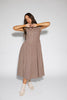 heirloom midi dress // brown gingham *zoco exclusive*