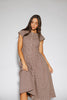 heirloom midi dress // brown gingham *zoco exclusive*