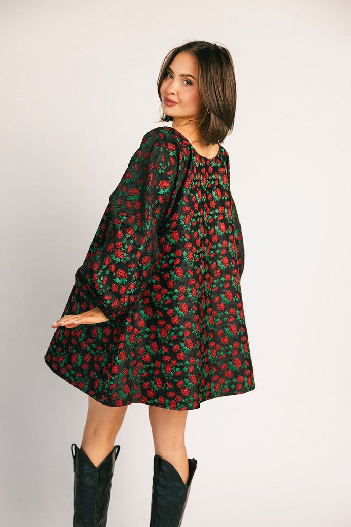 demi dress // red floral *zoco exclusive*