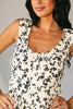 francine floral romper // cream