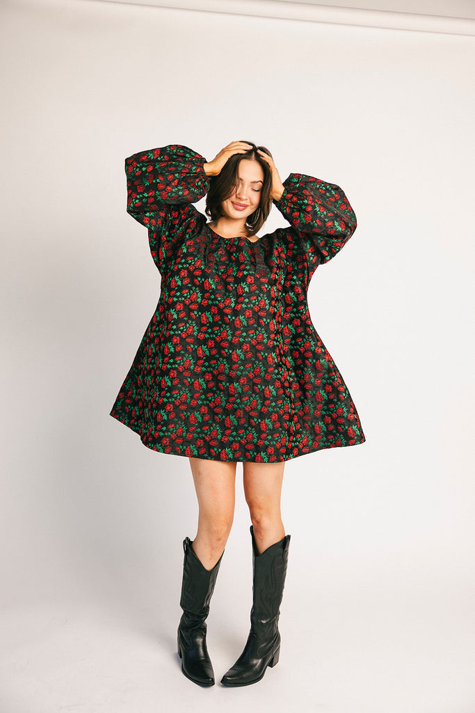 demi dress // red floral *zoco exclusive*