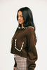 kissable cardigan // chocolate