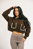 kissable cardigan // chocolate