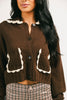 kissable cardigan // chocolate