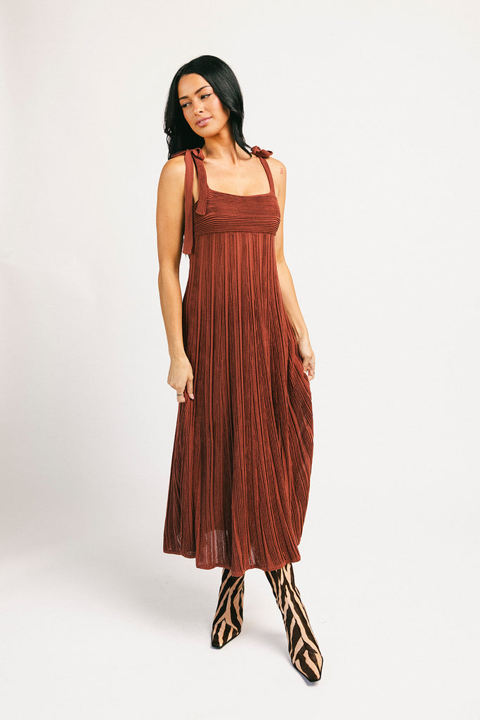 yuri knit maxi dress