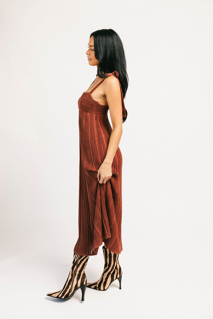yuri knit maxi dress