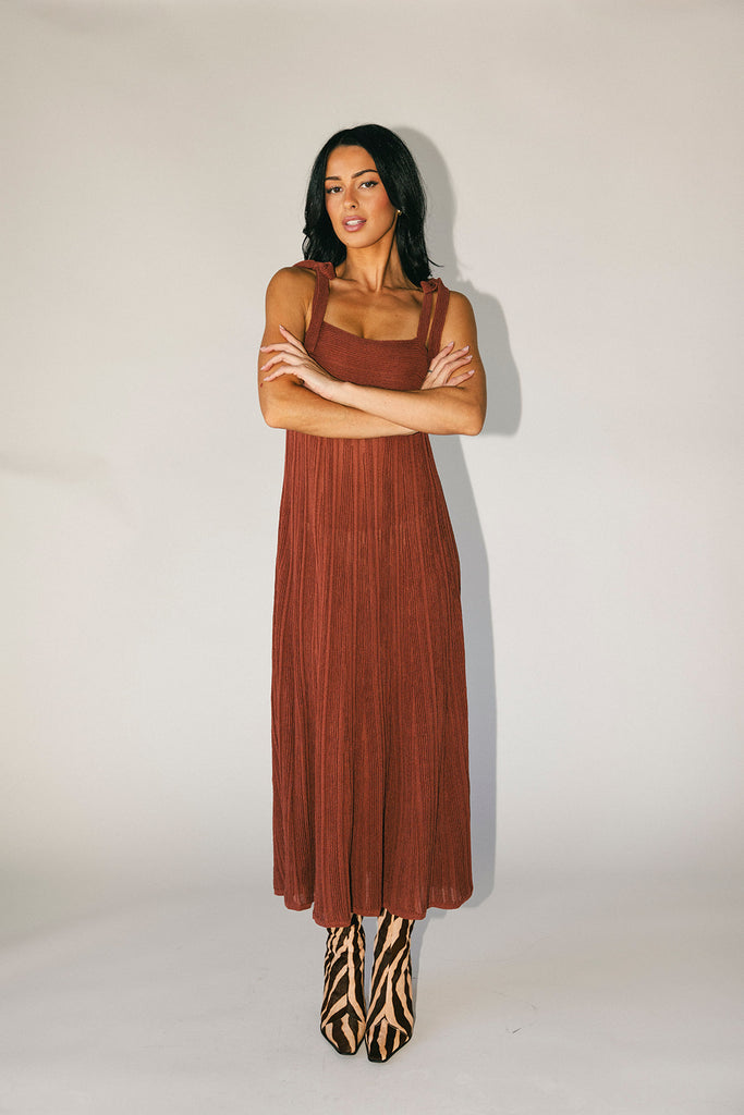 yuri knit maxi dress