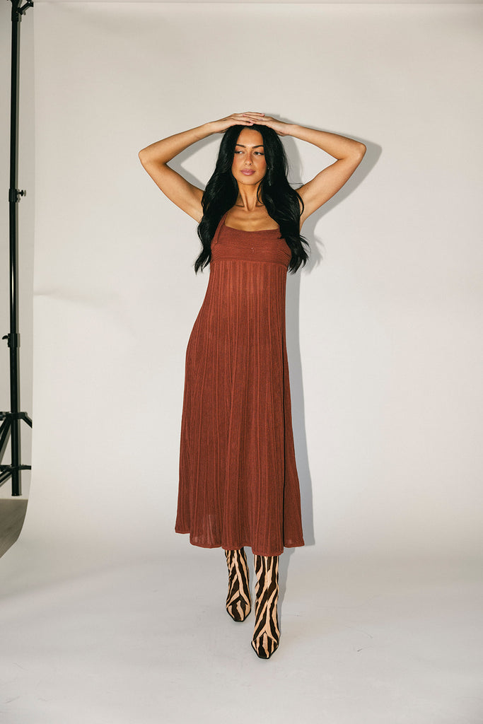 yuri knit maxi dress