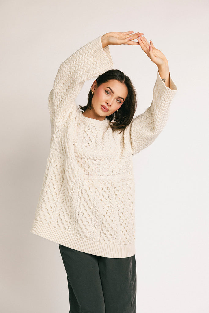 kate sweater // cream *zoco exclusive*