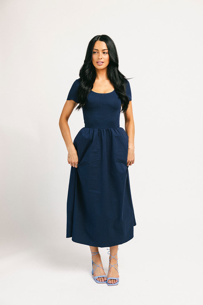 jerry midi dress // navy