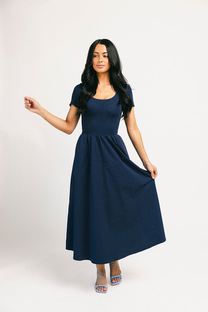 jerry midi dress // navy